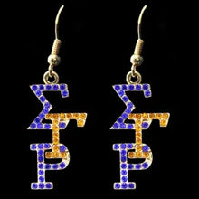 Load image into Gallery viewer, Necklace &amp; Earring Set Sigma Gamma Rho
