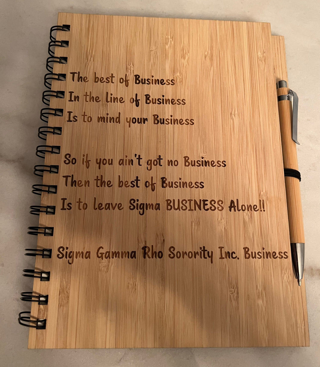 Sigma Business Notebook with pen