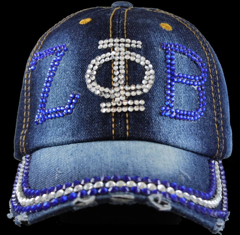 Zeta Phi Beta Bling Hat