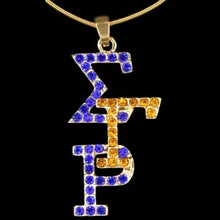 Load image into Gallery viewer, Necklace &amp; Earring Set Sigma Gamma Rho
